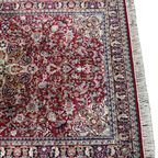 Perzisch Sarough Vloerkleed Donkerrood 155X230Cm - Vintage Tapijt - Rood Beige Blauw - Reliving thumbnail 5