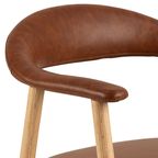 Joren Eetkamerstoel - Set Van 2 - Bruin Leatherlook thumbnail 7
