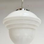 Opaalglazen Plafondlamp Met Kabel Uit De 1960’S thumbnail 5