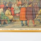 Educatieve Oude Schoolplaat Vaderlandse Geschiedenis De Hervorming Hagepreek 94X65Cm thumbnail 12