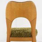 Set 4 Eiken Deense Eetkamerstoelen Vintage Reupholstered thumbnail 8