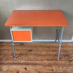 Superleuk Retro Frans Bureau Jaren 70 Vintage Oranje thumbnail 13