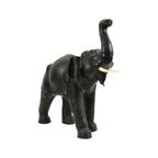 Grote Vintage Lederen Olifant Omersa Stijl Beeld Sculptuur 50cm thumbnail 2