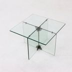 Italian Modern Glass Side Table 1970S thumbnail 5