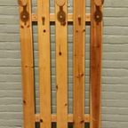 Vintage 1960S Scandi Massief Grenen Wandkapstok thumbnail 6