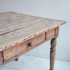 Lange Antiek Franse Eettafel, Oude Franse Tafel thumbnail 7