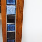 Grote Vintage Spiegel Uit Denemarken Blauw Mosaic thumbnail 6