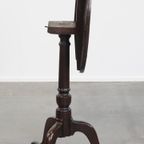 Leuke Antieke Engelse Tilttop Tafel/ Bijzettafel Uit 19e Eeuw Met Een Rond Blad thumbnail 2