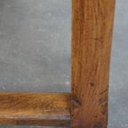 Prachtige Antieke Franse Boeren Eettafel Van Eikenhout Met 2 Lades En Originele Details thumbnail 5