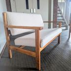 Deense Design 2-zits Bank & Fauteuil Hans Wegner Voor Getama thumbnail 3