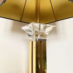 Hollywood Regency Messing En Plexi Tafel Lamp thumbnail 11