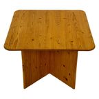 Vintage Grenen Salontafel / Bijzettafel Minimalist Design thumbnail 22