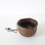 * Antieke Koperen Hangpotje Voor Hangplant Hangpot Pot thumbnail 3