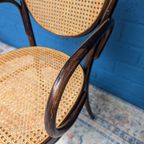 7x Vintage Rotan Stoelen, Model 215r, Thonet thumbnail 12