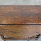 Charmante Antieke Engelse Eikenhouten Gateleg Tafel Klaptafel Uit 18E Eeuw thumbnail 9
