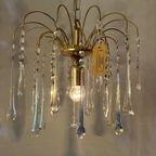 Vintage Teardrop Hanglamp Murano Pegels Kroonluchter Opaline thumbnail 11