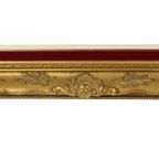 Vintage Vergulde Lijst Barok Stijl Rood Fluweel Klassiek 66x56cm thumbnail 2