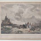 Clerman - Lithografie - Scheveningen Ca. 1830 thumbnail 6