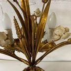 Vintage 'gouden' Wheat Wall Lamp Met Bloemen : Franse Stijl thumbnail 8
