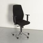 Frontseat Bureaustoel, Zwart, 1D Armleggers thumbnail 2