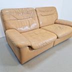 Vintage De Sede Sofa Ds 66 Tweezitter Bank Leer ‘70 Design thumbnail 4