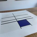 Piet Modrian (1872-1944), Composition With Blue, 1935, Printed In Italy thumbnail 8