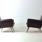 Two Modernist Italian Lounge Chairs thumbnail 5