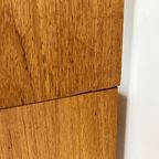 Zweedse Vintage Teak Fineren Boekenkast thumbnail 13