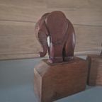 Art Deco Olifant Boekensteunen thumbnail 6