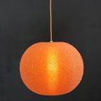 Prachtige Oranjebruine Design Bollamp Van Rotaflex, Model Sugar Lamp thumbnail 8