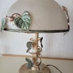 Paddenstoel Lamp Origineel Designer Herda Lamp Glas Herfst Mushroom Model Met Klimop thumbnail 13