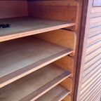 Dubbele Eiken Archiefkast, Rolluikkast, 120 Cm Hoog thumbnail 8