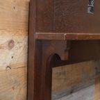 Antieke Art Deco Spiegellijst Eikenhout thumbnail 7