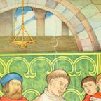 Educatieve Oude Schoolplaat Vaderlandse Geschiedenis Beschaving Karel De Grote 94X65Cm thumbnail 9