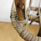 Vintage, Boho Mid Century Rieten Rotan Kinder Stoel. thumbnail 15