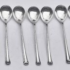 Set Van 11 Zilveren Art Deco Lepels Prijs/set- Reliving thumbnail 3