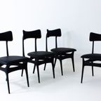 Set Of Four Black S3 Chairs thumbnail 2