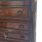 Louis Xvi 6 Laden Commode Met Grijs Marmeren Tablet thumbnail 12
