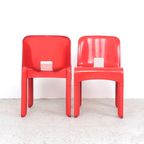 Joe Colombo Universal Stoelen Rood, 1960s thumbnail 5
