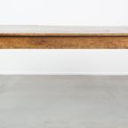Antieke Franse Boeren Eettafel Uit De Vroege 19e Eeuw Met Twee Laden En Een Broodplank thumbnail 5