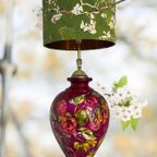 Vintage Handbeschilderde Unieke Vaaslamp thumbnail 7