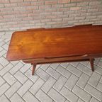 Vintage Salontafel Omkeerbaar Blad Teakhouten Salontafel thumbnail 11