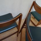 Deense Midcentury Modern Teak Eetkamerstoelen, Set Van 4 thumbnail 3