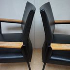 Set Van 6 Industriele Midcentury Armstoelen/ Vergaderstoelen thumbnail 15