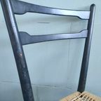 Set Vintage Keukenstoelen Lichtgewicht Gio Ponti Style Zwart thumbnail 5