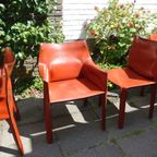 Mario Bellini Diner Chairs Cassina 1970’s Cab 412 & 413 thumbnail 5