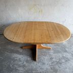 Extendable Wooden Dining Table With Integrated Extension Section thumbnail 3