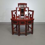 French Chinois Altar Chairs And Side Table thumbnail 16