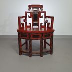 French Chinois Altar Chairs And Side Table thumbnail 16