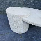 Maitland Smith Designer Salontafel Van Mactan Stone En Travertin thumbnail 6